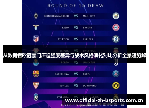 从数据看欧冠豪门压迫强度差异与战术风格演化对比分析全景趋势解